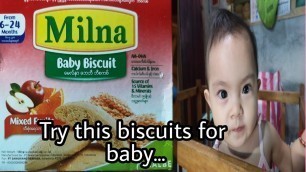 'baby biscuit milna mixed fruits biscuits #babygirl'