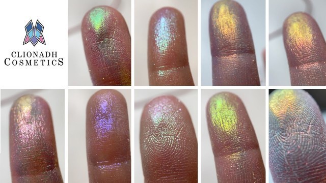 'Clionadh Cosmetics Series 2 Iridescent Multichromes Swatches MACRO #shorts'