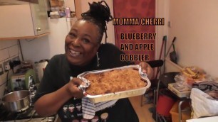 'Momma Cherri\'s Festive Apple and Blueberry Cobbler'