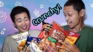 'ASMR: Filipino Chips Snacks / Crackers / Junk Foods | Eating Sounds'