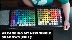'Organizing Over 100 New Single Shadows! | Makeup Organization | MegaPalettes'