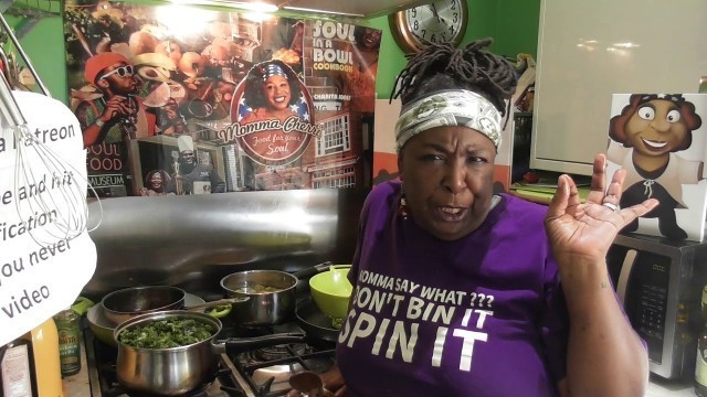 'Kitchen nightmare\'s Momma Cherri cooks curly kale'