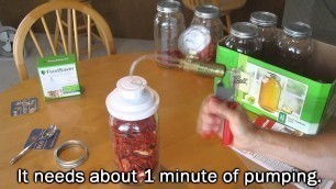 'Vacuum Seal a Mason Jar with a Handcrank Pump - Food Storage SHTF Survival Prep'