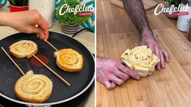 'AMAZING FOOD HACKS WITH BREAD 