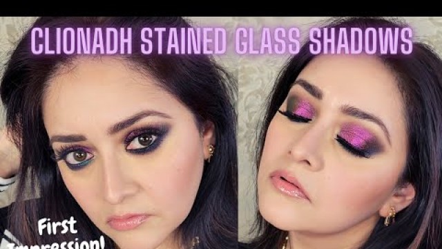 'Clionadh Cosmetics Stained Glass Collection | First Impression| How to use Duochrome Eyeshadows'