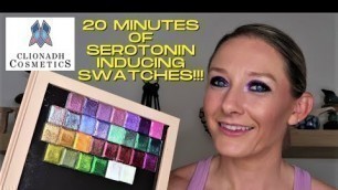 'Swatching my ENTIRE Clionadh Cosmetics Eyeshadow Collection!!!!'