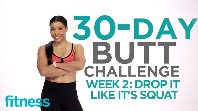 'Week 2: Squats | 30-Day Butt Challenge w/Jeanette Jenkins | Fitness'