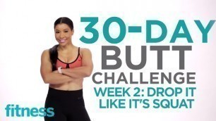 'Week 2: Squats | 30-Day Butt Challenge w/Jeanette Jenkins | Fitness'