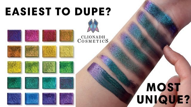 'Multichrome Monday | Clionadh Cosmetics Jewelled Multichromes: Most unique shades? Easiest to dupe?'