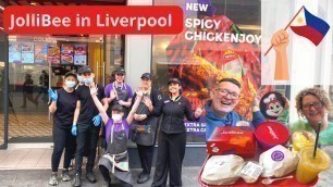 'First Taste of JolliBee in Liverpool UK Filipino cuisine'