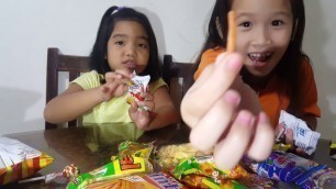 'Pinoy Chichirya (Junk Food) Mukbang with Pb and Krisha'