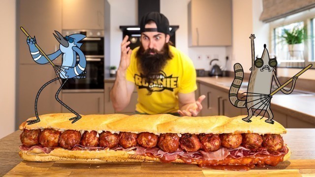 'THE DEATH SANDWICH CHALLENGE FROM REGULAR SHOW | BeardMeatsFood'