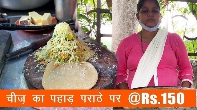 'Nagpur\'s CHEESE STUFFED PARATHA @ Rs.150 | Kalyani Paratha Nagpur | Amazing Food Videos 2021'