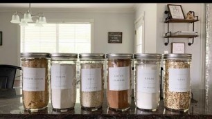 'Organizing W/ Mason Jars & Recycled Spice Jars'