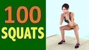 '100 Squats Challenge [Round Butt + Burn Fat + Toned Legs] - How Many Squats Can You Do?'