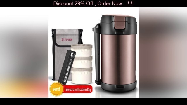 '▶️ Wholesale 1.8/2.2L Thermos Lunch Box for Hot Food Stainless Steel Insulated Thermos for Food Con'