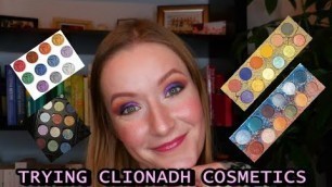 'TRYING CLIONADH COSMETICS PALETTES | LOOK + (PRELIMINARY) REVIEW'