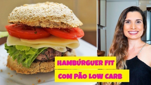 'RECEITA FITNESS DE HAMBURGUER LOW CARB (FÁCIL, RÁPIDO E GOSTOSO) - por Drika  Oliveira'