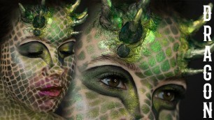 'Halloween Makeup Dragon Featuring Clionadh Cosmetics Jewelled Multichromes'