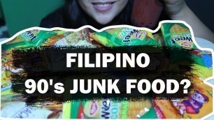 'Filipino Junk Foods **CRUNCHY ASMR JUNK FOODS** watch me eat unhealthy foods'