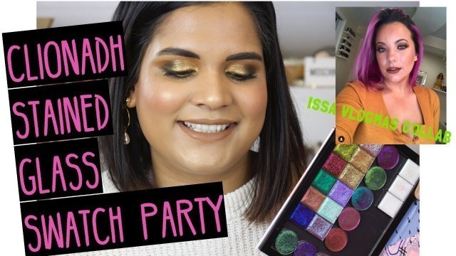 'VLOGMAS DAY 15- CLIONADH STAINED GLASS SWATCH PARTY + COLLAB | Karen Harris Makeup'