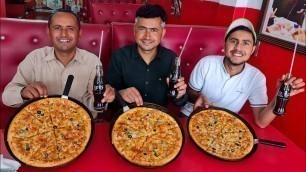 'Big Pizza Eating Challenge | Food Competition | Pizza Eating Contest | Mubashir Saddique'