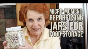 'MicroMoment: Repurposing Jars for Food Storage'