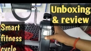 'Unboxing and review on smart fitness cycle digital foldable portable foot..'