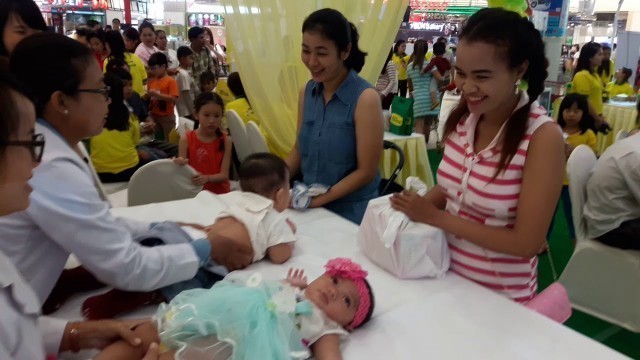 'Cute baby, Milna Event at Aeon Mall, Baby Girl, Cambodia'
