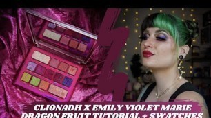 'Clionadh x Emily Violet Marie Dragon Fruit Palette | Tutorial + Swatches'