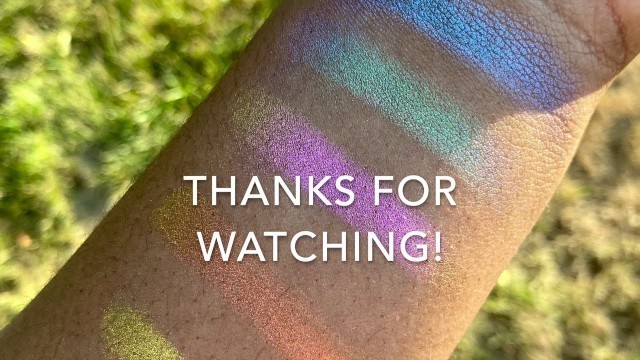 'Clionadh Cosmetics Deep Iridescent Multichromes | Live Swatches on Dark Skin'