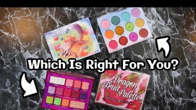'Clionadh Cosmetics Dragon Fruit Palette VS Menagerie Cosmetics Sugar High Palette | WHICH IS FOR YOU'