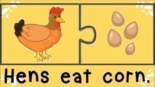 'Animals And Their Food 2 Using The Grammatical Structure ...EAT...'