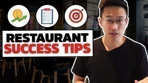 'How to Open and Run a Successful Restaurant | Food & Beverage & Restaurant Management Advice'