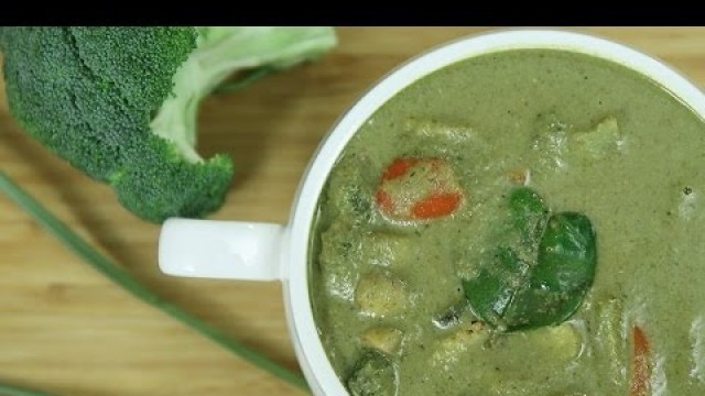 'How To Make Thai Green Curry | Thai Green Curry Recipe | Thai Recipes Vegetarian | Ruchi\'s Kitchen'