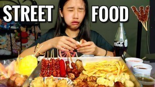 'Filipino Street Food Mukbang | Angel Nieles'