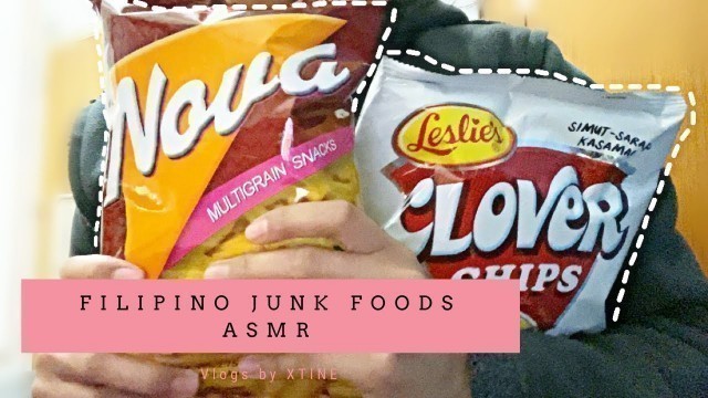 'Filipino Junk Foods ASMR | XTINE'