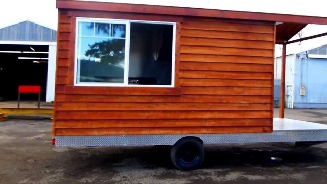 'Cedar Wood BBQ Porch Food Trailer'