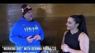 'Big Joe \"Works out\" at Gym 5 with Deonna Purrazzo from Impact Wrestling'