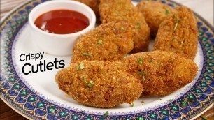 'Vegetable Cutlet - Crispy Street Style Evening Snack Recipe - CookingShooking'