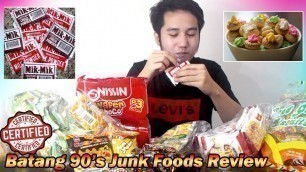 'My reaction trying 90\'s Filipino Junk Foods] plus Review'