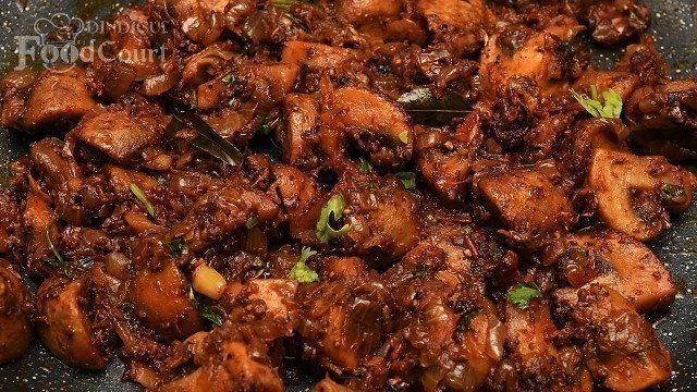 'Mushroom Sukka/ Mushroom Fry Recipe/ Mushroom Masala'