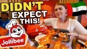 'British Couple Trying FILIPINO JOLLIBEE in Dubai, Huge Taste Test!'