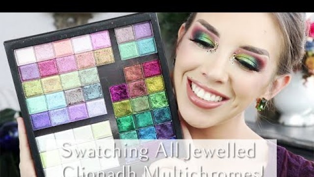 'Swatching all 17 Jewelled Multichromes from Clionadh Cosmetics! (Eyes & Hand!)'
