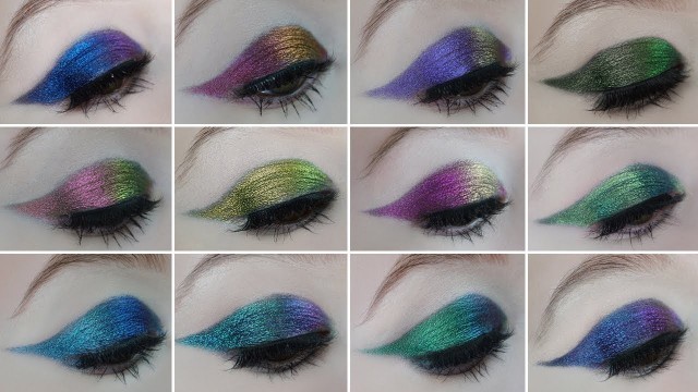 'Clionadh Cosmetics Stained Glass Multichrome Eye Swatches'