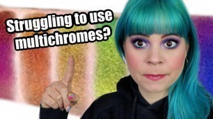 'How I use my multichrome eyeshadows. Feauturing the Clionadh stained glass collection.'