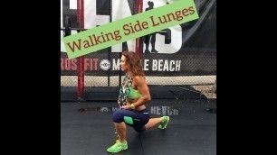 'ACE Personal Trainer, World Gym Cayman Islands - Weighted Walking Side Lunges'