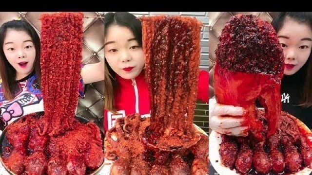 'Spicy and Live Mukbang Eating Seafood ASMR  Delicious Octopus, Lobster | Chinese food #42'