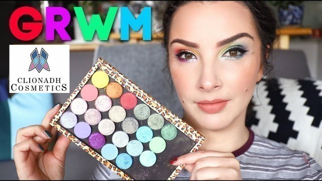 'GRWM using Clionadh eyeshadows'