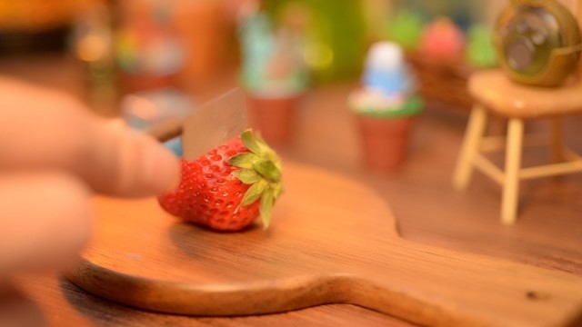 'Mini food for chinchilla. Stop motion cooking. ASMR. Pet. コマ撮りレビュー'